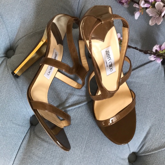 Jimmy Choo Shoes - Jimmy Choo Mocha patent heels